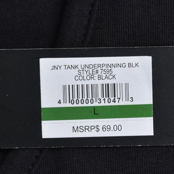 Jones York Black Tank Top Sleeveless Cotton Size Large - Picture 5 of 8